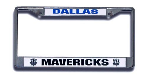 Dallas Mavericks Chrome License Plate Frame