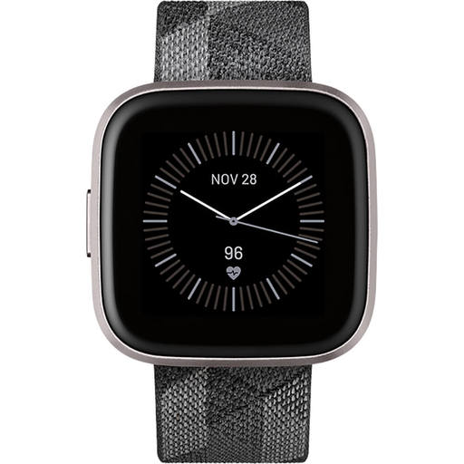 Fitbit FB507GYGY Versa 2 Special Edition Health and Fitness Smartwatch - Smoke/Mist Grey