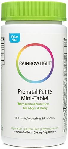 Prenatal Petite Mini-tab Multivitamin 180 Mini-Tablets by Rainbow Light Nutrition