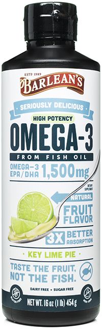 Seriously Delicious™ Omega-3 High Potency Fish Oil 1,500 mg Key Lime Pie 16 oz, fluid by Barlean's Organic Oils