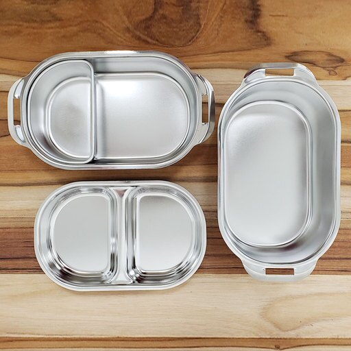 The Elixir Ladian STS 304 Stainless Steel Food Containers Set - 2 Container with Bonus Pods Insert, Eco-Safe & Healthy, Perfect for Kids and Adults