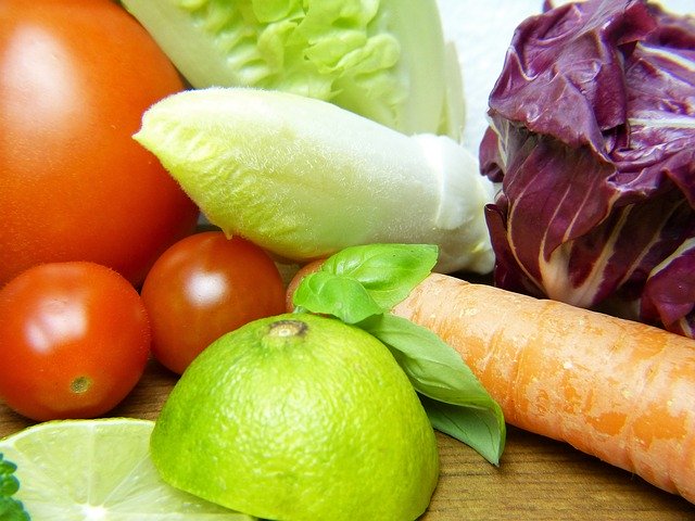 vegetables, lemon, healthy