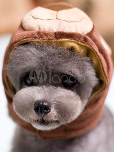 Dog Costume Halloween Brown Velour Hood