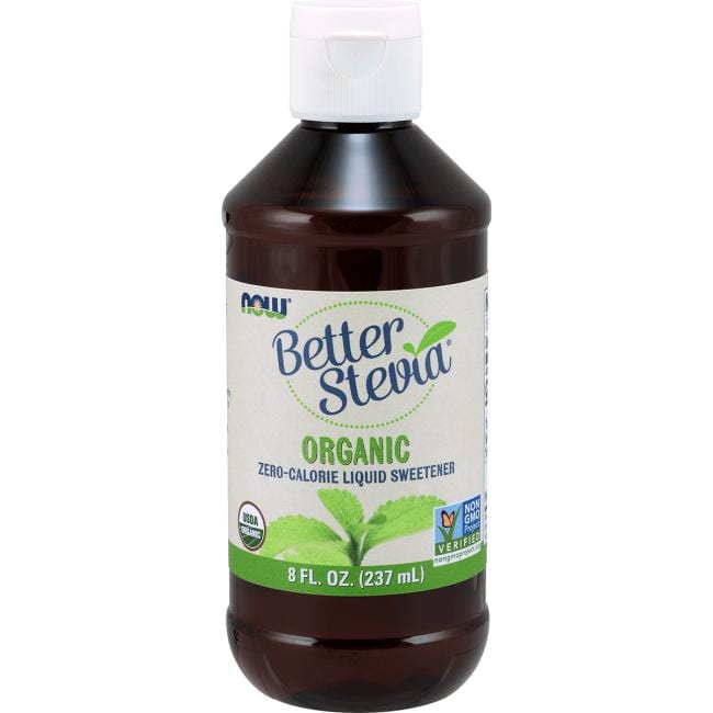 NOW Foods Better Stevia Organic Liquid Sweetener 8 fl oz Liquid Blood Sugar Support