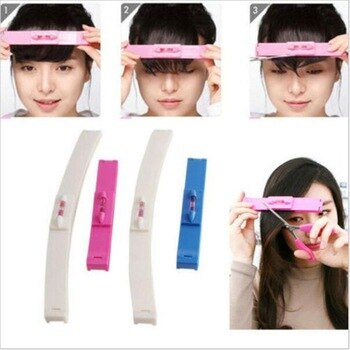 100 Set New Women Girl Hair Trimmer Fringe Cut Tool Clipper Comb Guide For Cute Hair Bang Level Ruler Hair Accessories