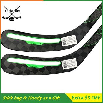 Hole Blade Ice Hockey Sticks N series ADV Super Light 370g Carbon Fiber Sticks Giveing Gift 4pcs with Sticks Bag 5pcs Funs Hoody