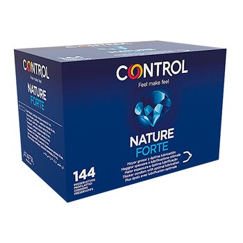 Nature Forte Control 144 PCs-extra thick latex condoms-men's condoms-safe sex-Ideal for anal