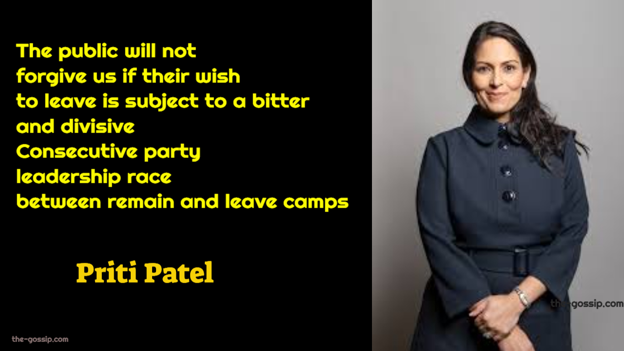 priti patel quotes