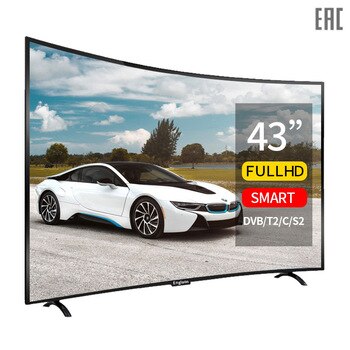 Tv 43 inch Smart TV curved screen Android 7.0 digital Tv