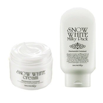 SECRET KEY Snow White Cream 50g + Snow White Milky Pack 200g korea cosmetics skin whitening