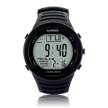 SUNROAD 2020 New Arrival Men's Digital Fishing Sports Watch with Barometer Altimeter Stopwatch Hiking Swmming Wristwatches