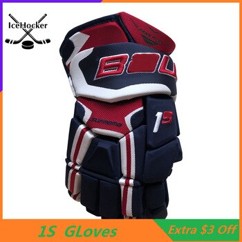 Top level 1S Ice Hockey Gloves Four Colors 13" 14" Professional Protective Hockey Glove Free Shipping