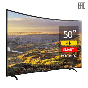 Tv 50 inch 4K Smart TV sets curved screen Android 7.0 digital TV LED TV