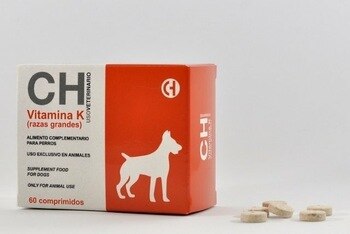 Vitamin K large breeds 200 MG complementary food for dogs and cats 60