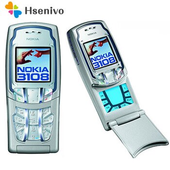 3108 100% Original Unlocked Nokia 3108 Mobile Phone 1.45 inch GSM Old Cheap Phone one year warrnty Refurbished Free shipping