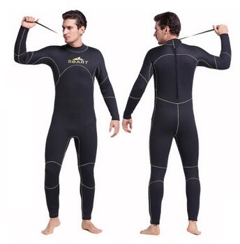 SBART 5MM Neoprene Sport Wetsuit Men Long Sleeve Neoprene Surf Rash Guard Diving Surfing Keep Warm Snorkeling Swimming Cloth