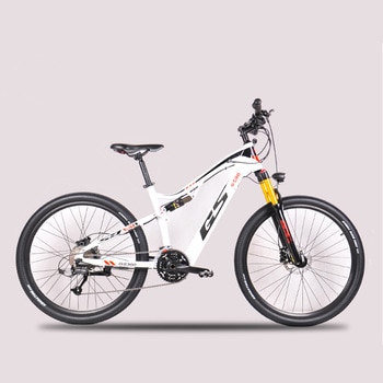 27.5 inch electric soft tail off-road bike 48V17AH hidden lithium battery electric mountain bike air shock 27 speed EMTB