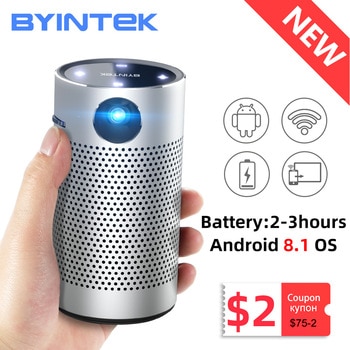 BYINTEK P7 Pocket Portable Pico Smart Android Wifi 1080P 4K TV LAsEr Mini LED Home Theater Phone DLP Projector for 3D Cinema