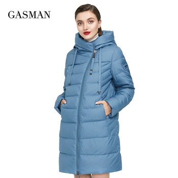 GASMAN Long Puffer Winter Down Jacket Women Thick Coat Women Hooded Parka Warm Female Brand Cotton Clothes Winter Plus Size 6XL