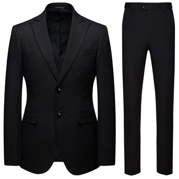 Men Business Suit matching outfits Casual Suit Boys Plus Size Black Men Suits Blazer and Pants Party Wear 5xl 6xl two Piece Set