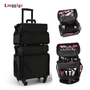 Rolling Cosmetic Luggage Bag set,Makeup Case with wheels, Make-up artist Suitcase Toolbox ,Beautician stylist Trolley Box