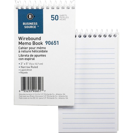 Wholesale Notebooks: Discounts on Business Source Wirebound Memo Books BSN90651