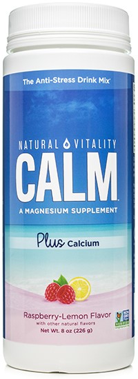 Natural Calm Plus Calcium Raspberry Lemon 16 oz, powder by Natural Vitality
