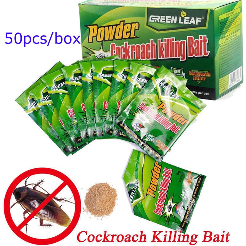 50pcs Effective Powder Cockroach Killing Bait Roach Killer Pesticide Insecticide Effective Powder Cockroach Killing Bait Roach
