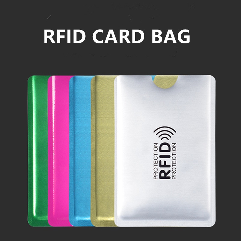 Anti RFID Card Holder NFC Blocking Reader Lock Id Bank Card Holder Case Protection Metal Credit Card Case Aluminium