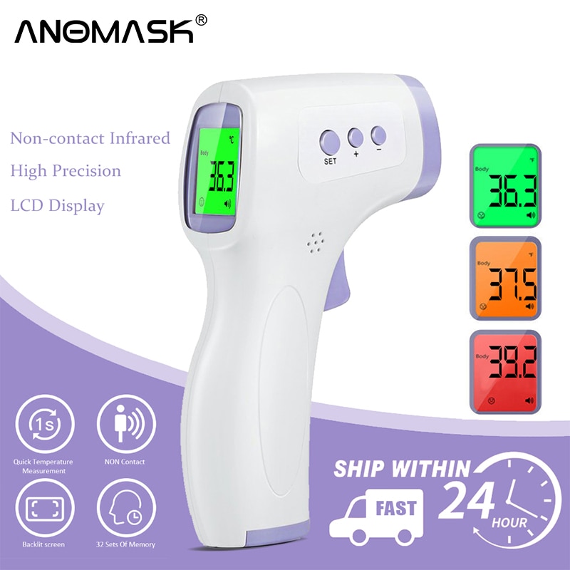 Digital Infrared Thermometer Forehead Ear Non-Contact medical Termometro LCD Body Fever Baby/Adult Temperature